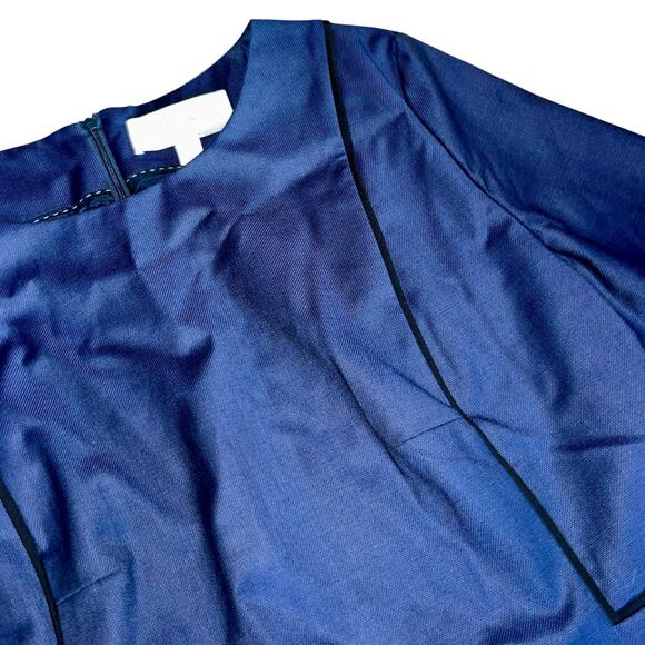 Boss Hugo Boss Wool Dress Navy Shift Minimalist - Picture 6 of 13